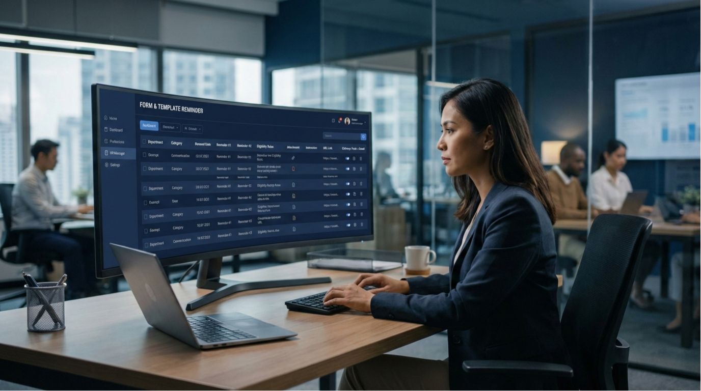 BizCloud eLeave Form & Template Reminder Dashboard
