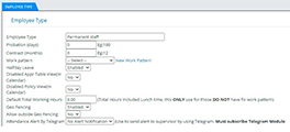 Geo-Fencing Settings
